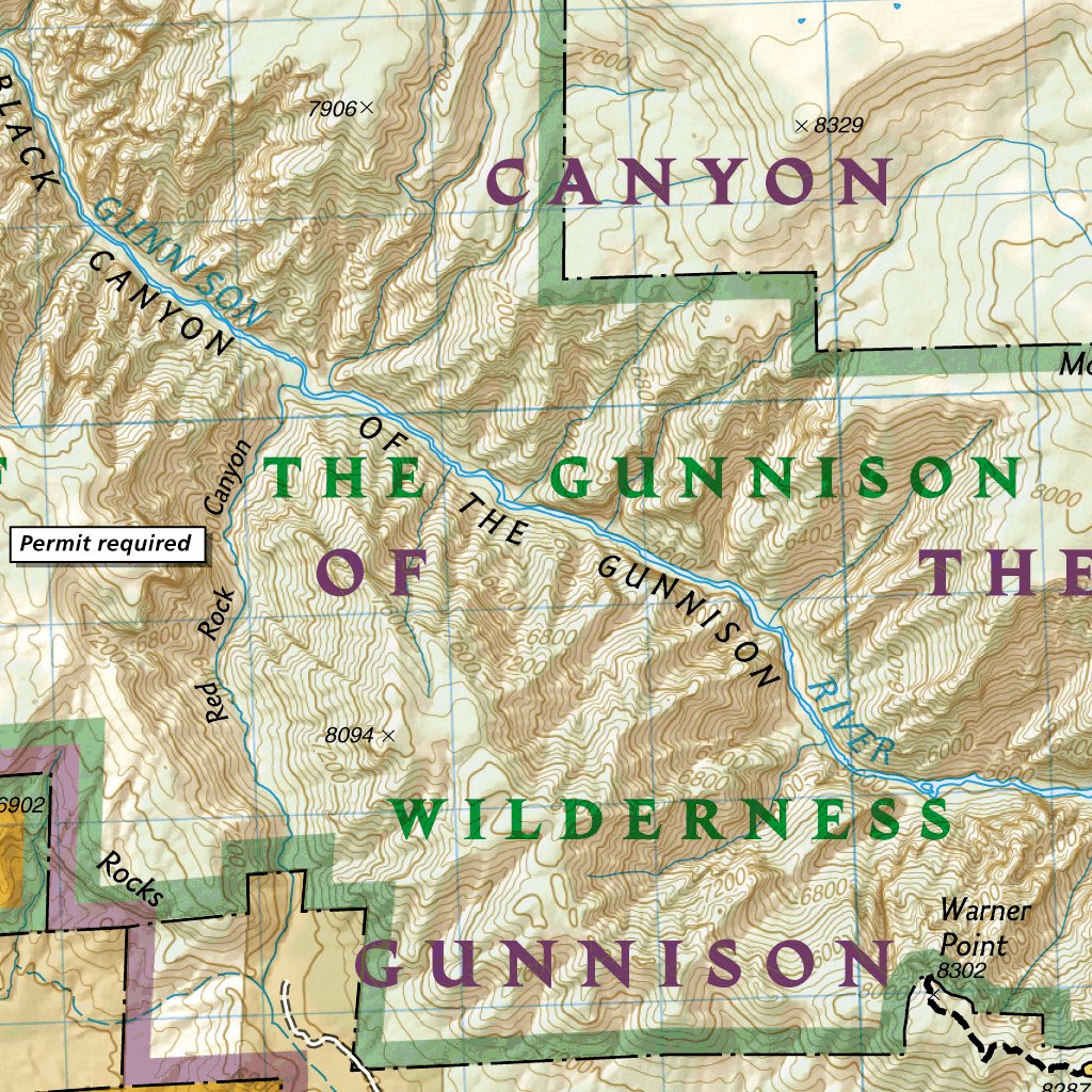 Black Canyon Of The Gunnison National Park Map - Maping Resources
