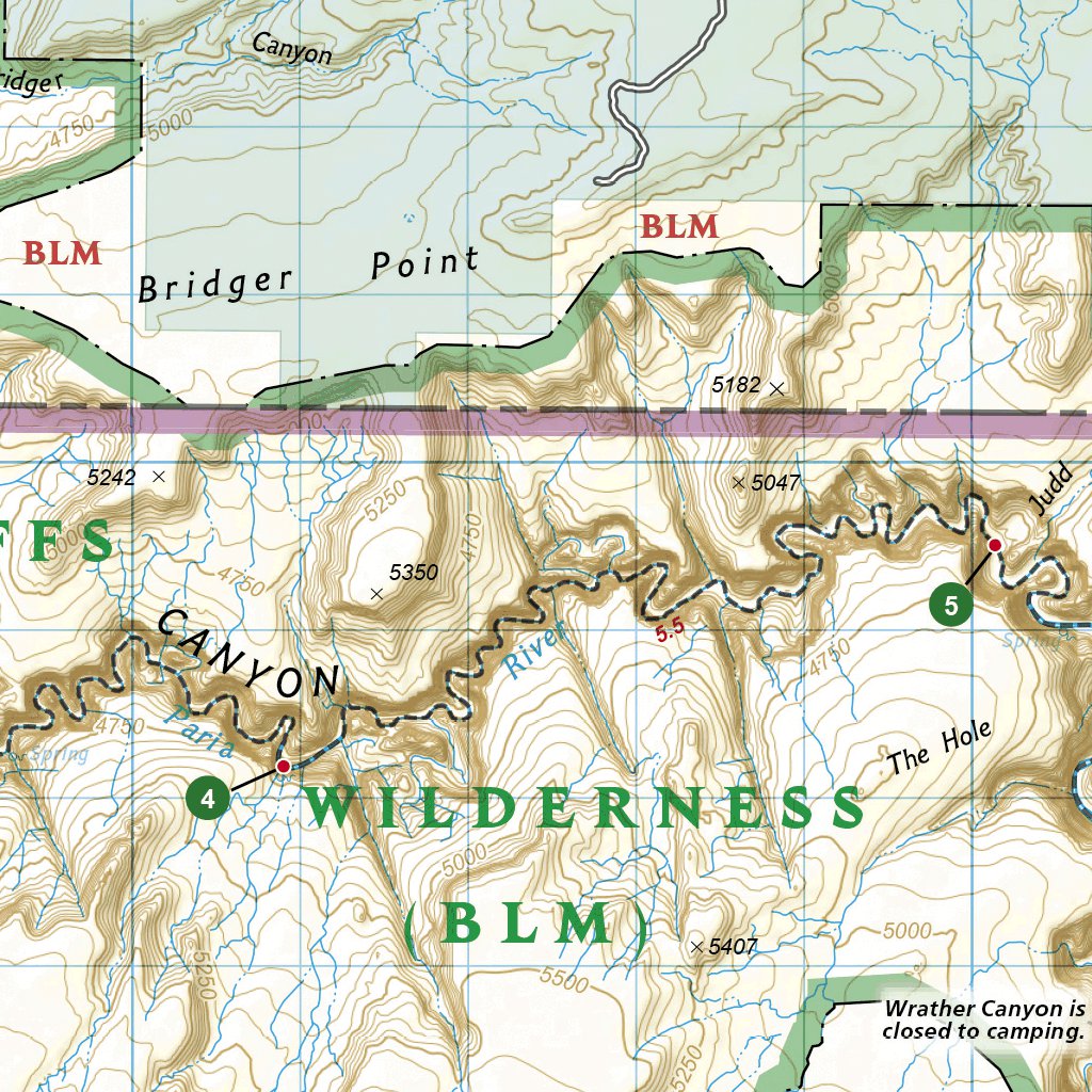 Buckskin Gulch Paria Canyon Map : Buckskin Gulch Paria Canyon