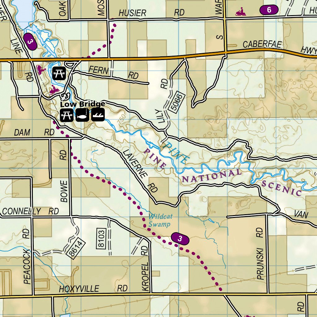 Manistee River Trail Map Pdf Maping Resources