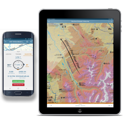 How Avenza Maps works on a device
