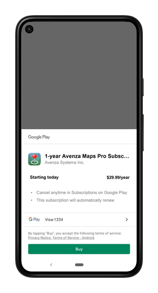 Renewable Plus & Pro Subscriptions on Android