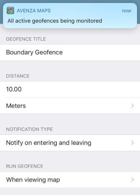 Monitor geofences