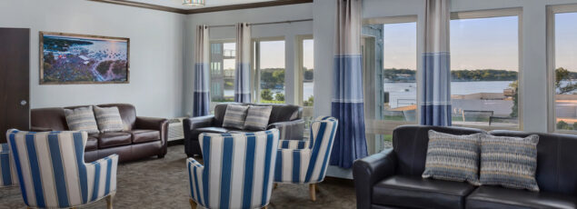 bridges bay hotel room has a nautical theme