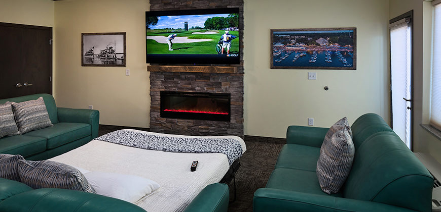 Living Area with pull-out bed