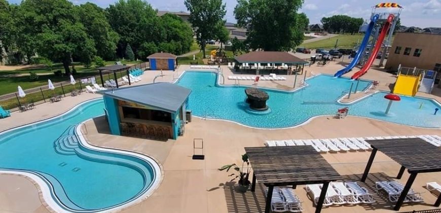 Aerial View of the outdoor pool area