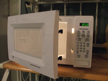 Microwave on counter