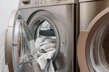 Laundry inside washing machine