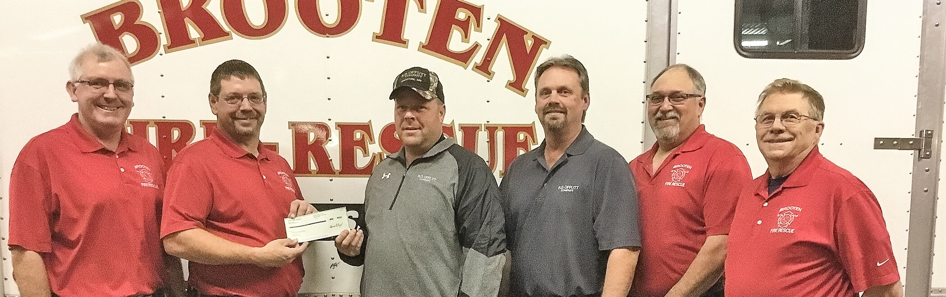 Brooten Fire Department Receives Community Builder… RD Offutt Farms