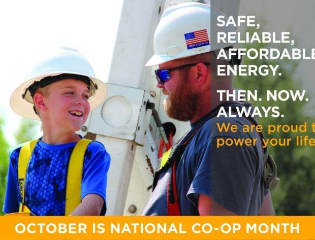 Line worker chats with a young co-op member