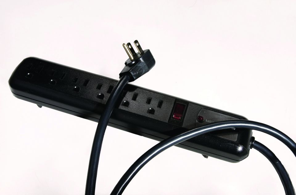 image of an electrical power strip