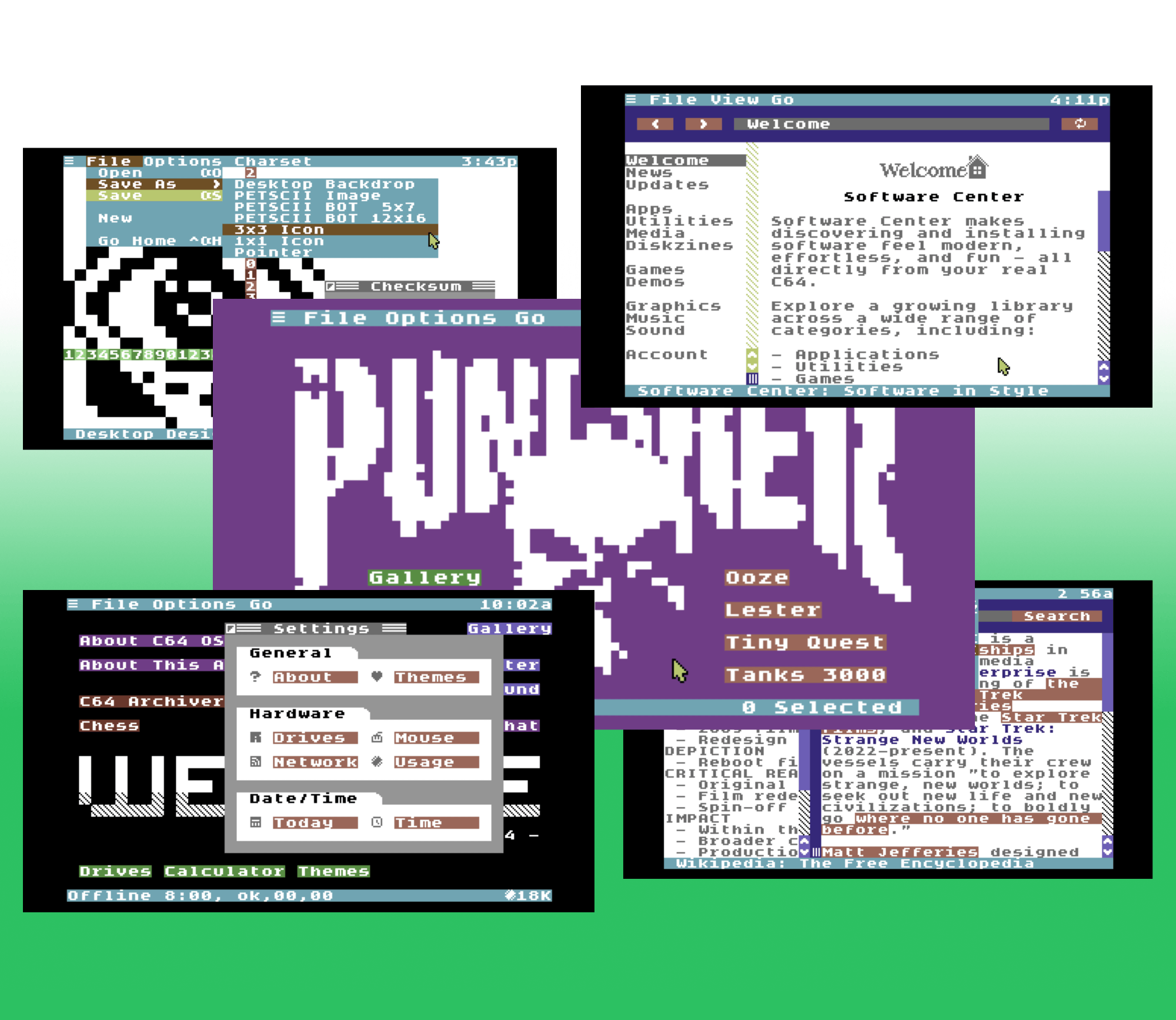 C64 OS Screenshot Presentation.