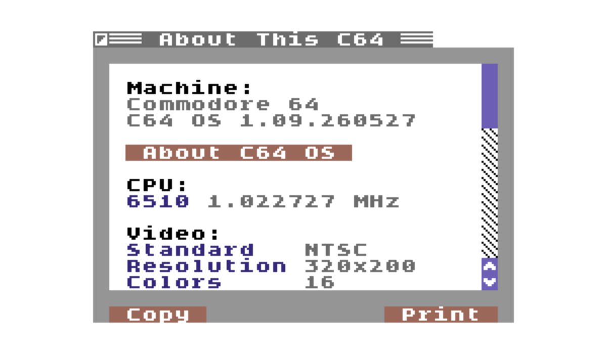 Utility: About This C64.