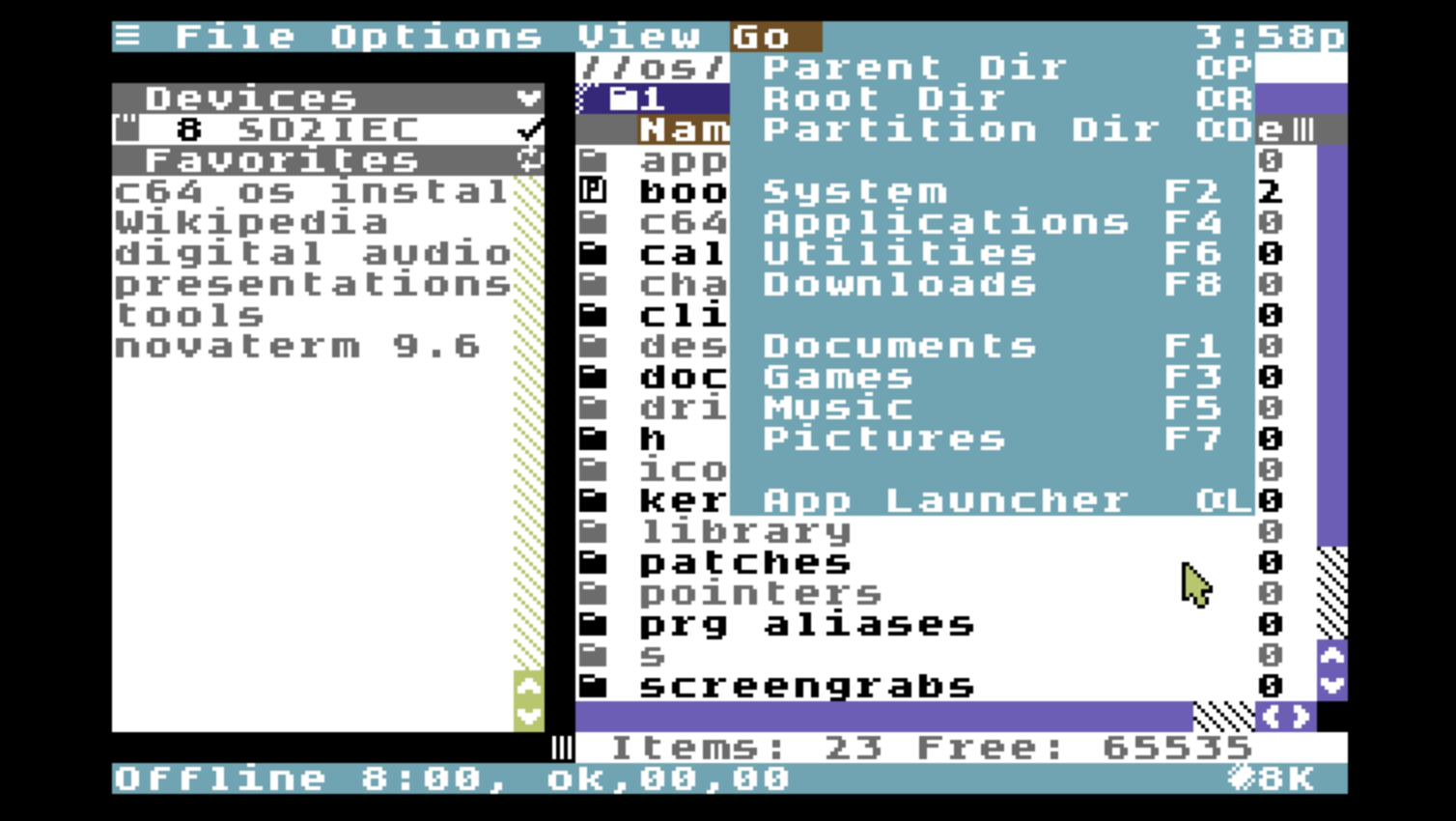 Downloading an issue of Driven diskzine.