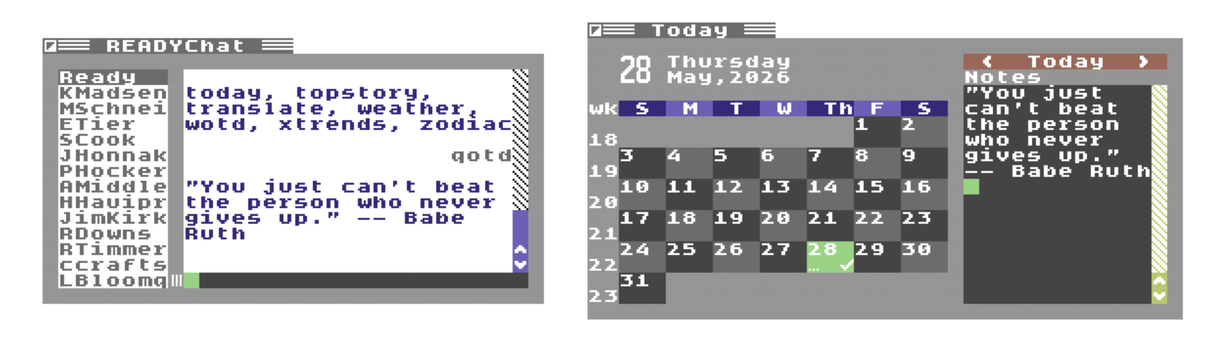 Copy from READYChat, paste to Today.