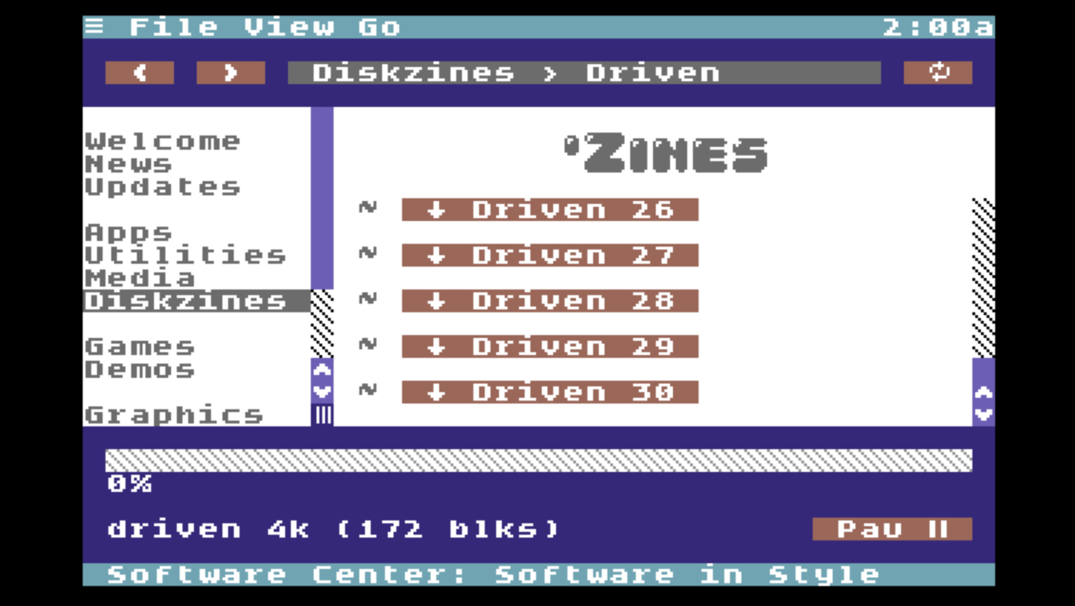 Downloading an issue of Driven diskzine –  0%
