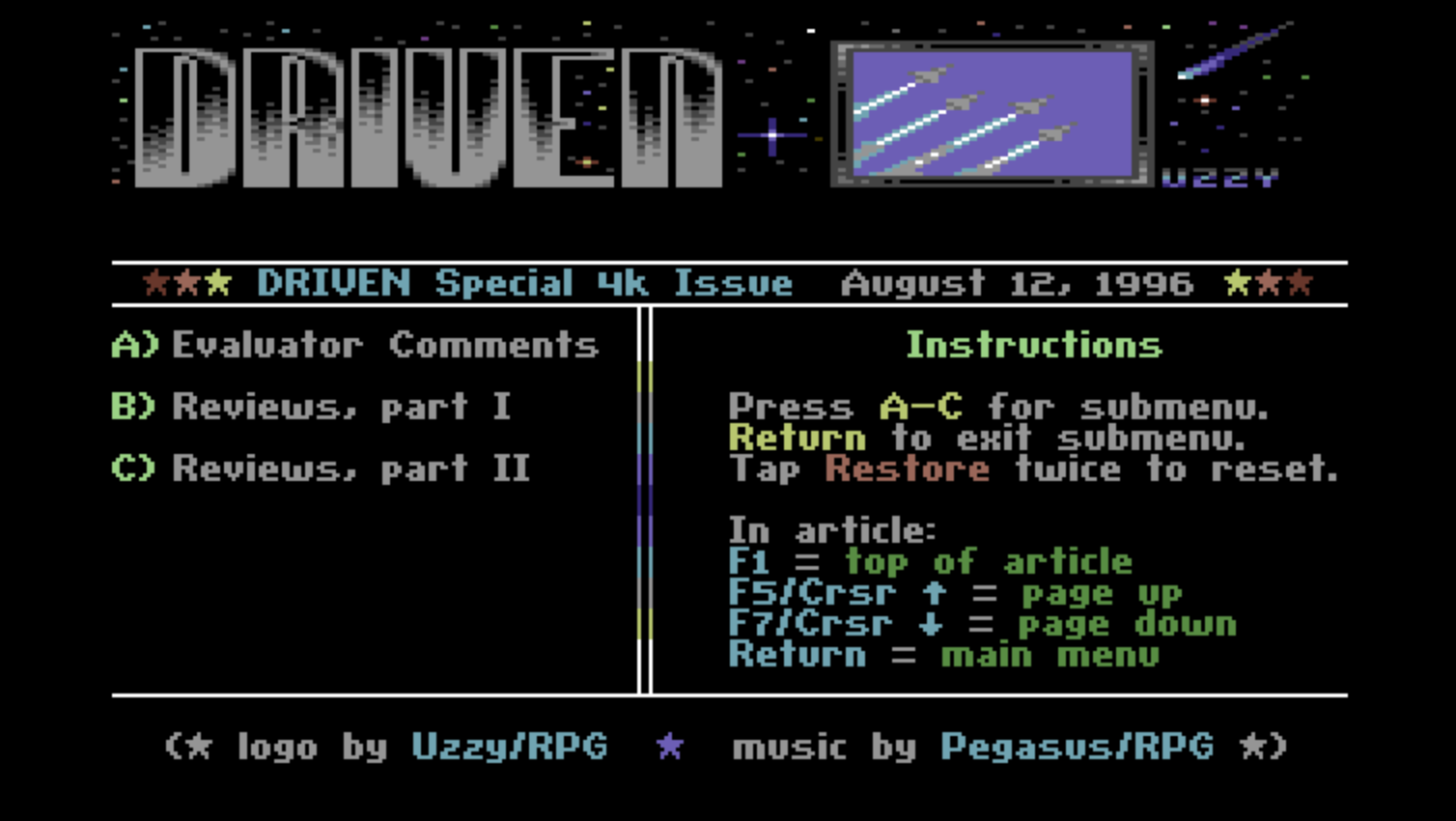 Running an issue of Driven diskzine.