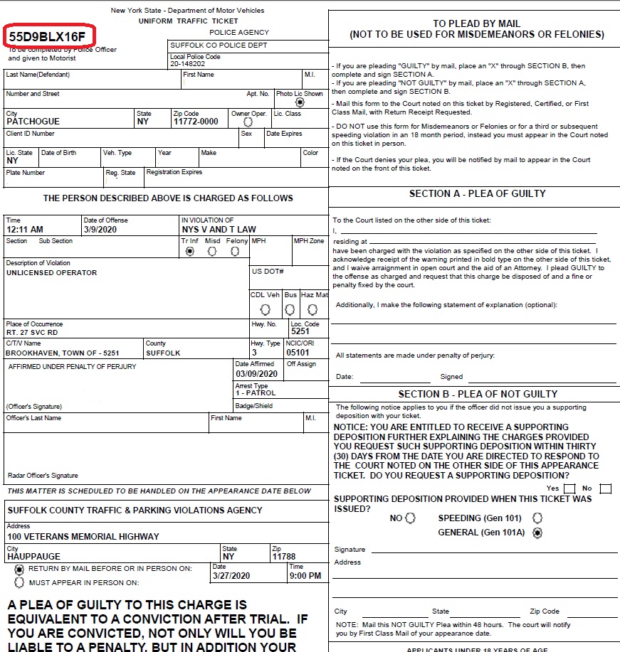 Pay Traffic Ticket Texas mesa