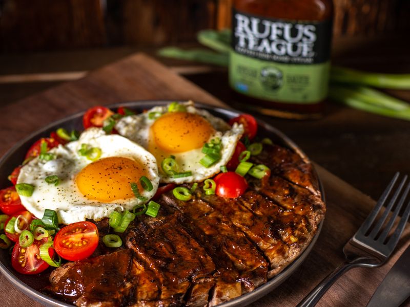 SaucedUp Steak and Eggs recipe