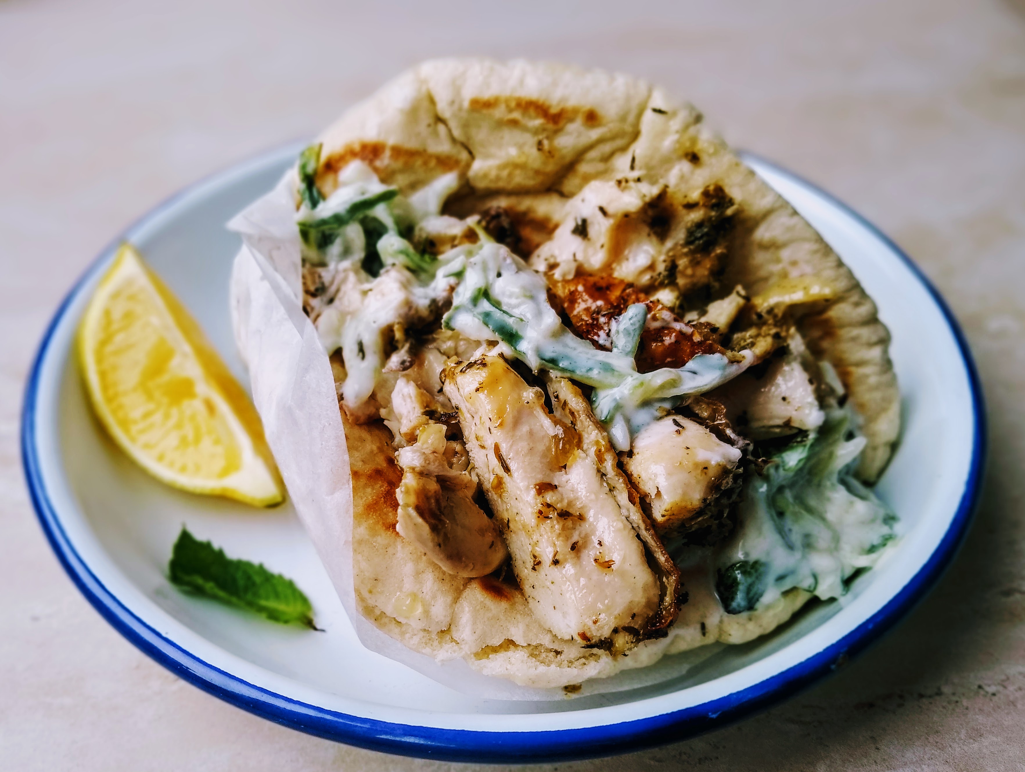 Chicken Gyro Greek Chicken Wraps Recipe Zen Of Slow Cooking