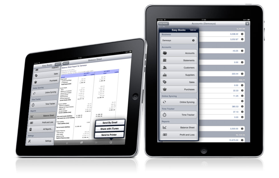 Easy Books iPad Double Entry Accounting Bookkeeping App