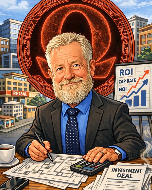 Illustrated land investment desk