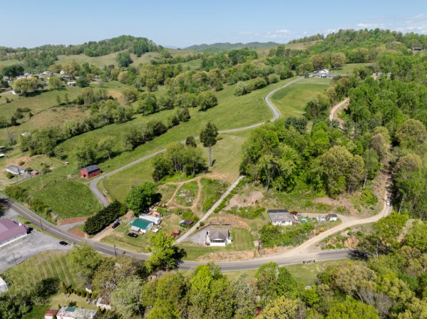 Aerial view of the valley