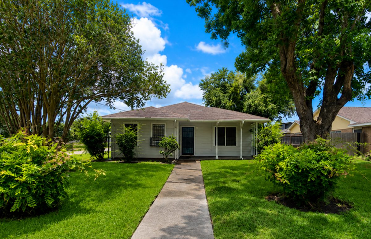Exterior of a home we purchased in Houston