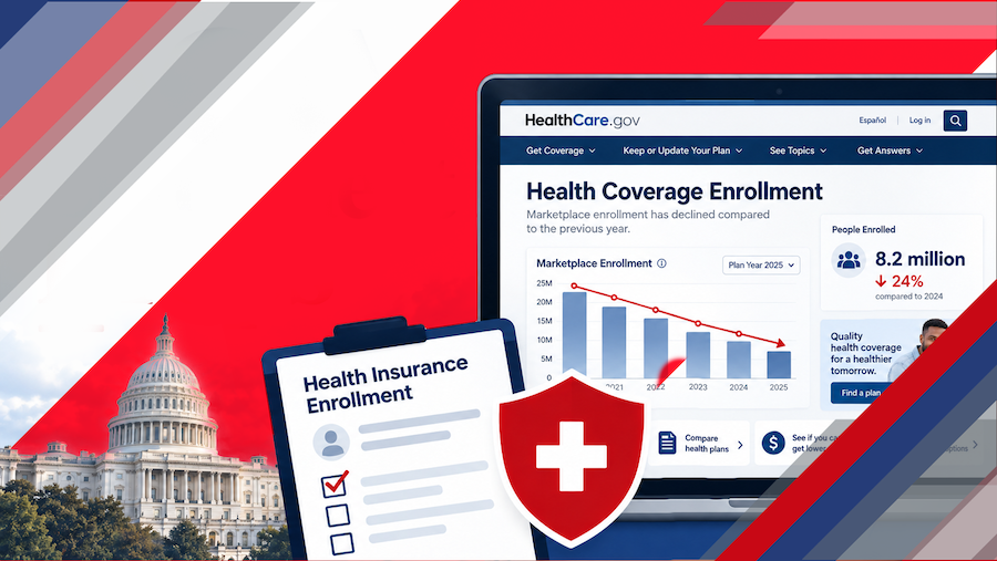 Enrollment Drop in ACA Individual Health Insurance Plans
