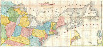 Andrews Map of the Great Lakes and St. Lawrence Basin (1853)