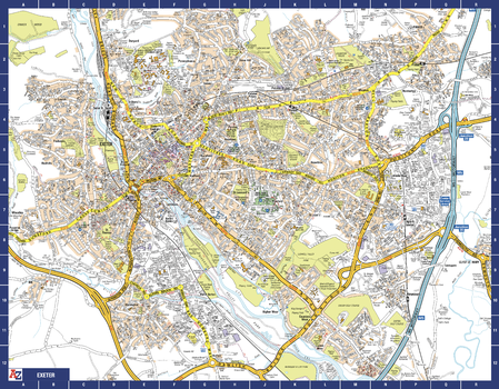 Exeter A-Z Street Map
