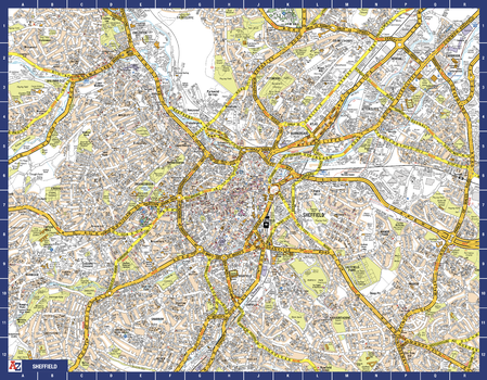 Sheffield A-Z Street Map