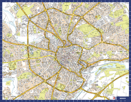 Norwich A-Z Street Map