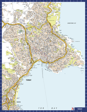 Torquay A-Z Street Map