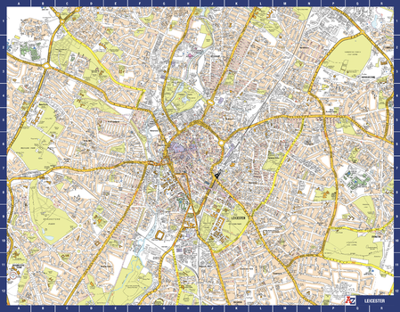 Leicester A-Z Street Map