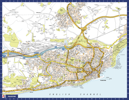 Folkestone A-Z Street Map