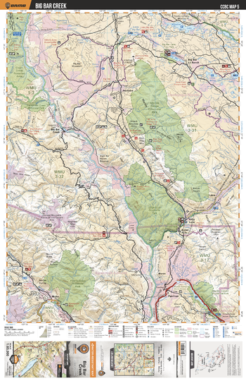 CCBC05 Big Bar Creek - Cariboo Chilcotin Coast BC Topo