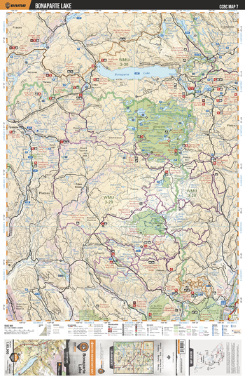 CCBC07 Bonaparte Lake - Cariboo Chilcotin Coast BC Topo