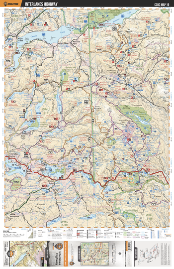 CCBC19 Interlakes Highway - Cariboo Chilcotin Coast BC Topo