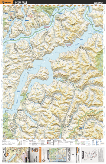 CCBC21 Ocean Falls - Cariboo Chilcotin Coast BC Topo