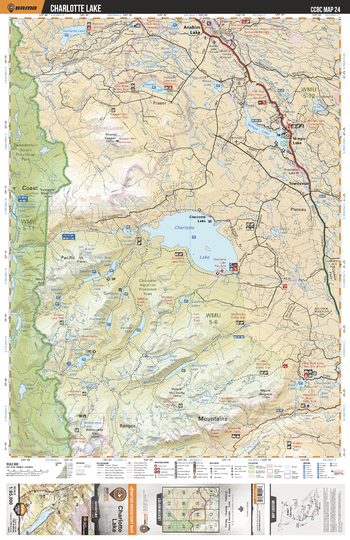 CCBC24 Charlotte Lake - Cariboo Chilcotin Coast BC Topo