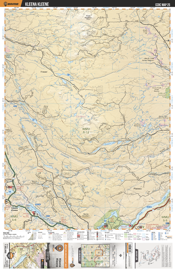 CCBC25 Kleena Kleene - Cariboo Chilcotin Coast BC Topo
