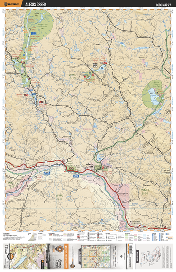 CCBC27 Alexis Creek - Cariboo Chilcotin Coast BC Topo