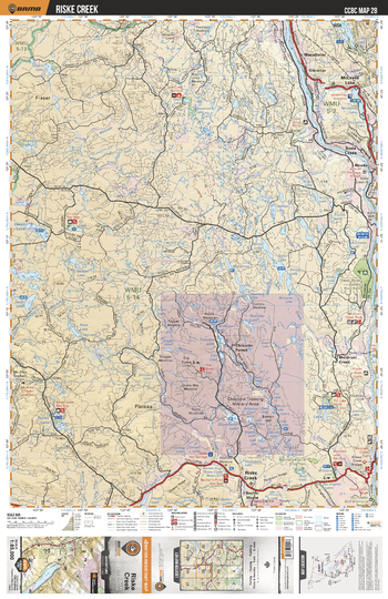 CCBC28 Riske Creek - Cariboo Chilcotin Coast BC Topo