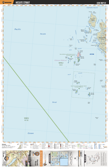 CCBC32 Hecate Strait - Cariboo Chilcotin Coast BC Topo
