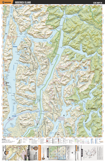 CCBC34 Roderick Island - Cariboo Chilcotin Coast BC Topo