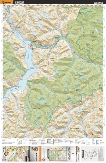 CCBC36 Kimsquit - Cariboo Chilcotin Coast BC Topo