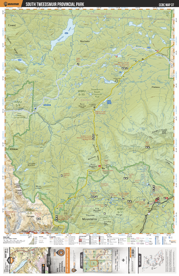 CCBC37 South Tweedsmuir Prov Park - Cariboo Chilcotin Coast BC Topo