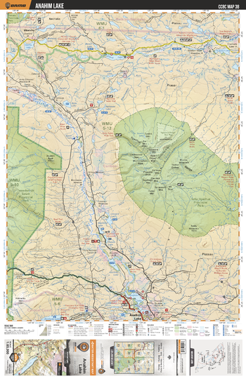 CCBC38 Anahim Lake - Cariboo Chilcotin Coast BC Topo