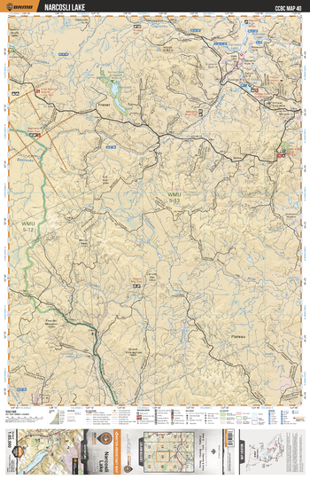 CCBC40 Narcosli Lake - Cariboo Chilcotin Coast BC Topo