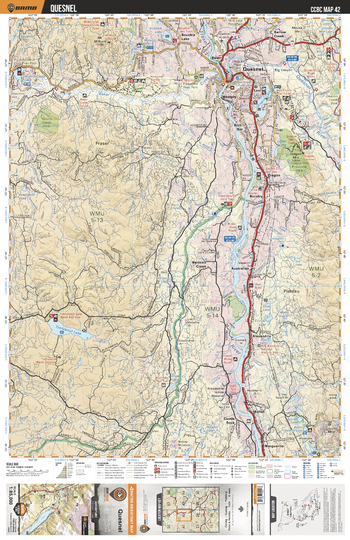 CCBC42 Quesnel - Cariboo Chilcotin Coast BC Topo